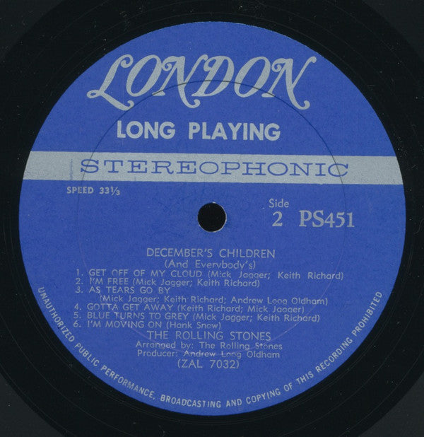 The Rolling Stones : December's Children (And Everybody's) (LP, Album, All)