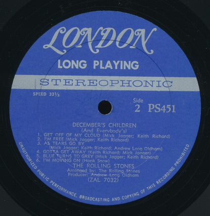 The Rolling Stones : December's Children (And Everybody's) (LP, Album, All)