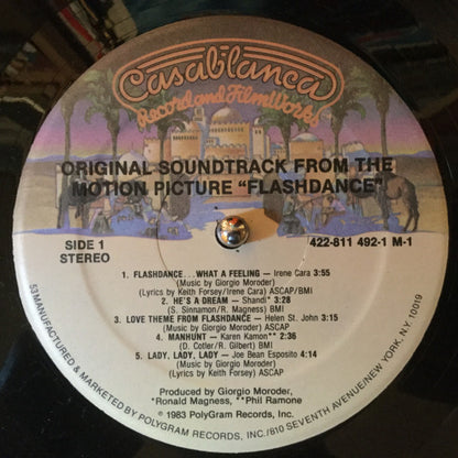 Various : Flashdance (Original Soundtrack From The Motion Picture) (LP, Album, M/Print, 53 )