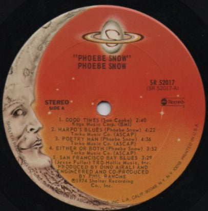 Phoebe Snow : Phoebe Snow (LP, Album, RE, Ter)