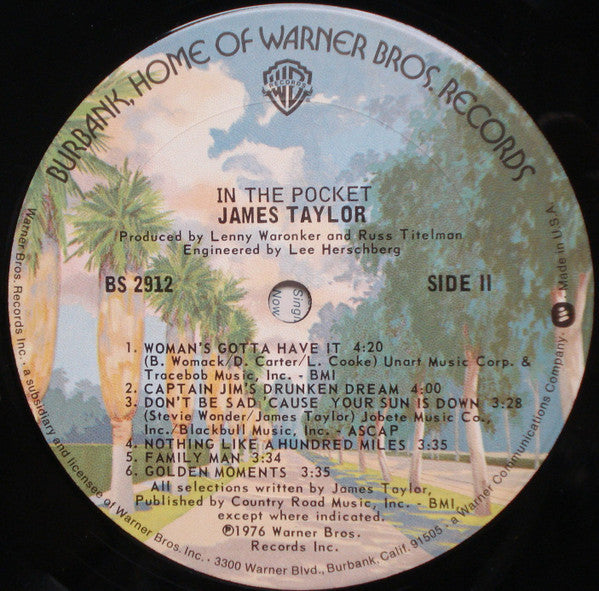 Buy James Taylor : In The Pocket (LP, Album, Pit) Online for a