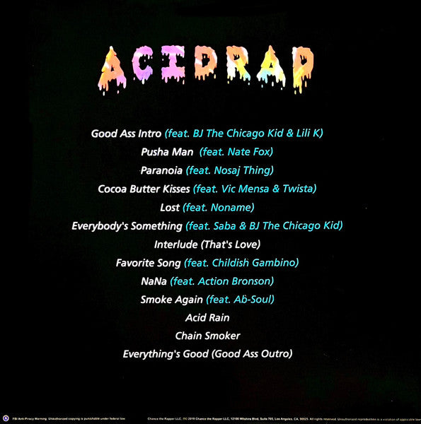Buy Chance The Rapper : Acid Rap (2xLP, Mixtape, RE, Pur) Online
