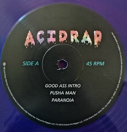 Chance The Rapper : Acid Rap (2xLP, Mixtape, RE, Pur)