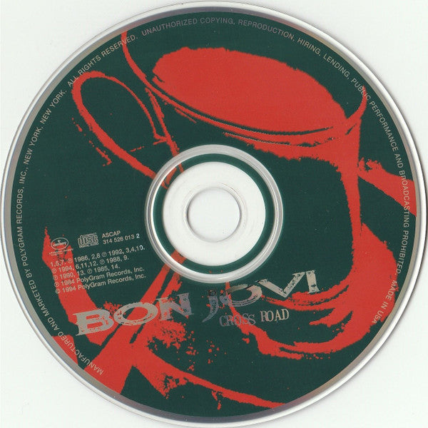 Bon Jovi : Cross Road: 14 Classic Grooves (CD, Comp)