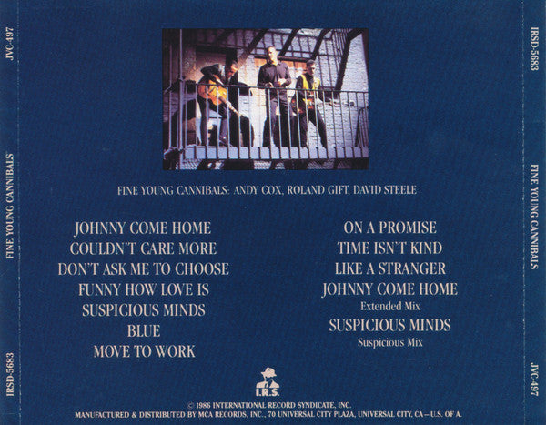 Fine Young Cannibals : Fine Young Cannibals (CD, Album, RE)