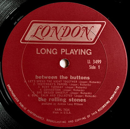 The Rolling Stones : Between The Buttons (LP, Album, Mono, Pit)