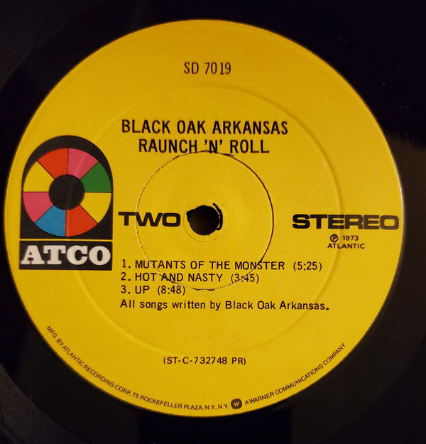 Buy Black Oak Arkansas : Raunch 'N' Roll Live (LP, Album, RE, RP