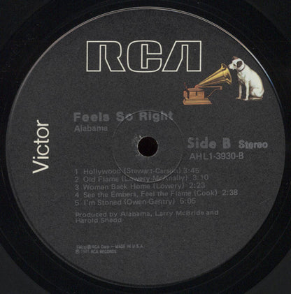 Alabama : Feels So Right (LP, Album, Ind)