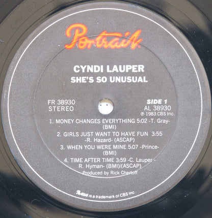 Cyndi Lauper : She's So Unusual (LP, Album, Car)