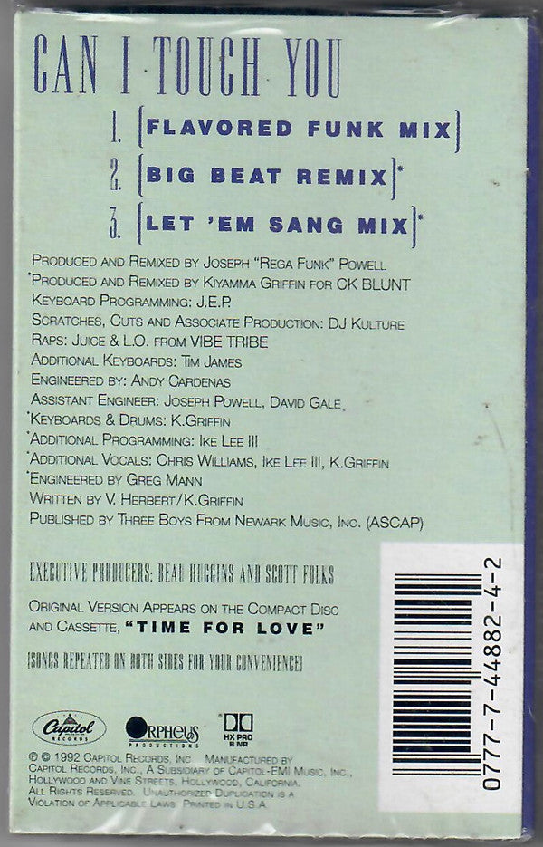 Freddie Jackson : Can I Touch You (Cass, Single)