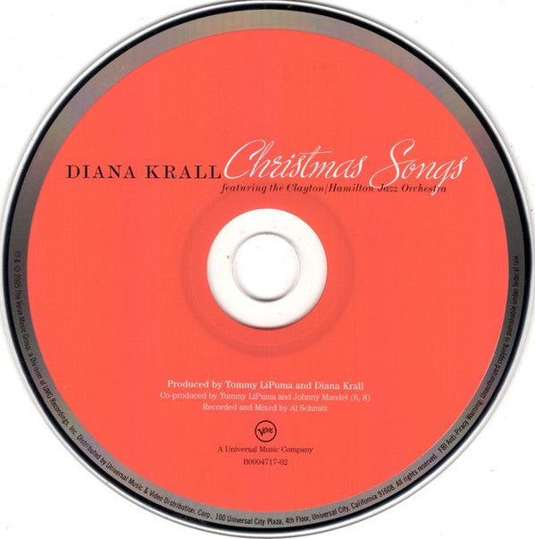 Diana Krall Featuring The Clayton-Hamilton Jazz Orchestra : Christmas Songs (CD, Album)