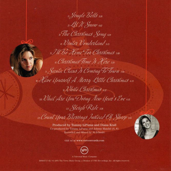 Diana Krall Featuring The Clayton-Hamilton Jazz Orchestra : Christmas Songs (CD, Album)
