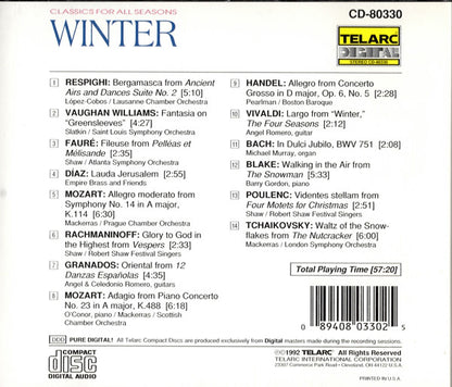 Various : Classics For All Seasons: Winter (CD, Comp)