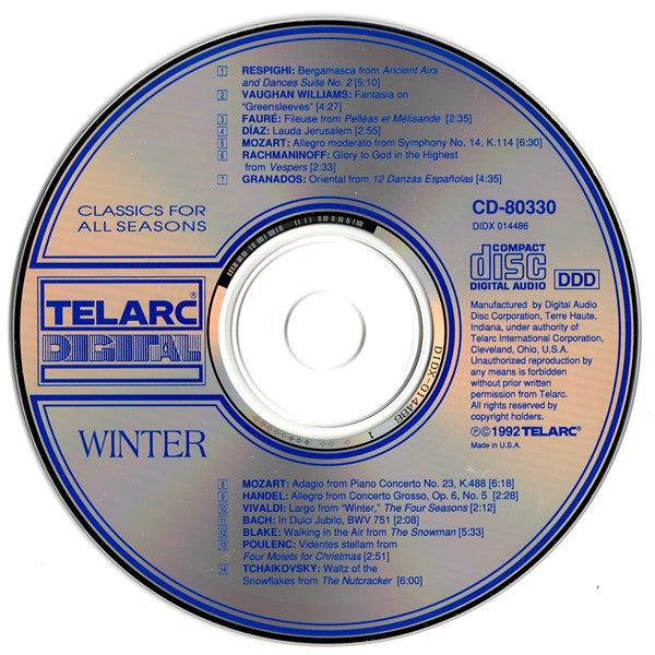 Various : Classics For All Seasons: Winter (CD, Comp)