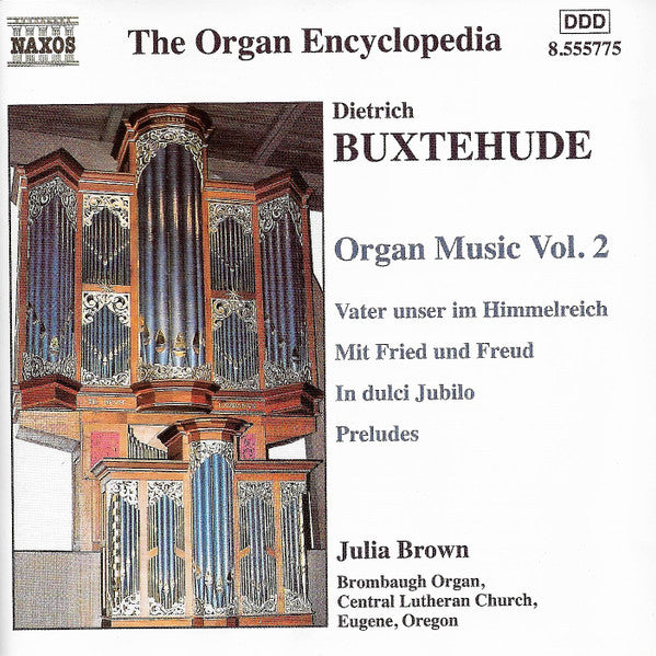 Dieterich Buxtehude, Julia Brown : Dieterich Buxtehude Organ Music Vol.2 (CD, Album)
