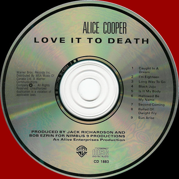 Alice Cooper : Love It To Death (CD, Album, RE, RM)