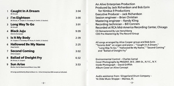 Alice Cooper : Love It To Death (CD, Album, RE, RM)