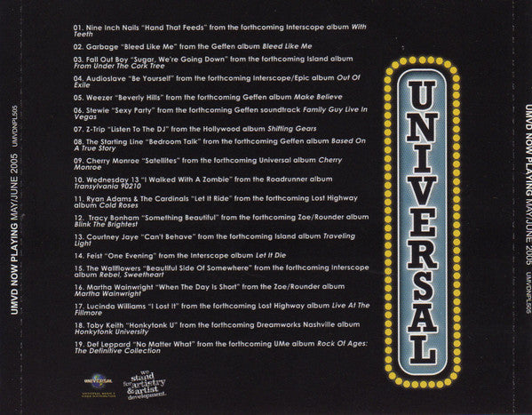 Various : Now Playing May/June 2005  (CD, Comp, Promo)