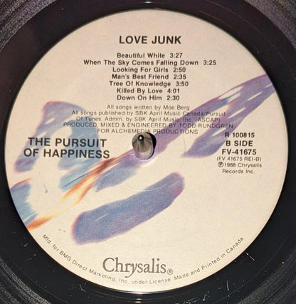 The Pursuit Of Happiness : Love Junk (LP, Album, Club)