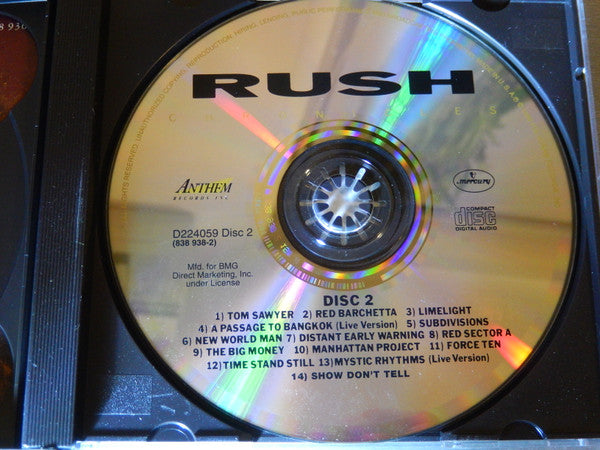 Rush : Chronicles (2xCD, Comp, Club, RE, UML)