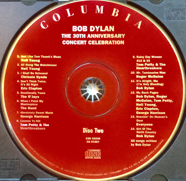 Bob Dylan : The 30th Anniversary Concert Celebration (2xCD, Album)