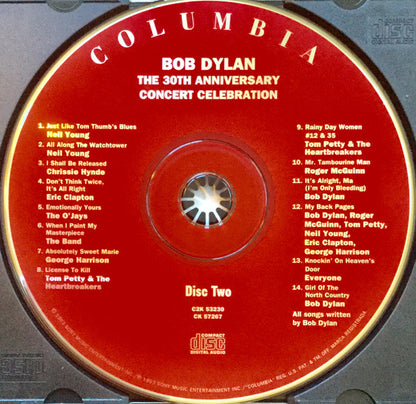 Bob Dylan : The 30th Anniversary Concert Celebration (2xCD, Album)