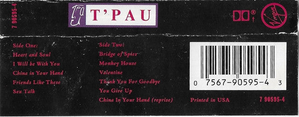 T'Pau : T'Pau (Cass, Album, SR,)