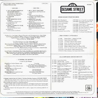 The Monsters Of Sesame Street : A Musical Monster-osity (LP, Album)