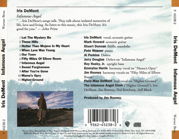 Iris DeMent : Infamous Angel (CD, Album)