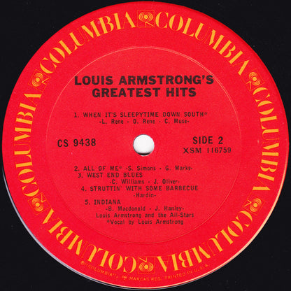 Louis Armstrong : Greatest Hits (LP, Comp, RP)