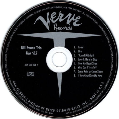 Bill Evans Trio* : Trio '65 (CD, Album, RE)