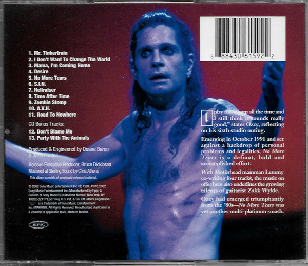Ozzy Osbourne : No More Tears (CD, Album, RE, RM)