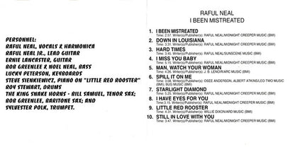Raful Neal :  I've Been Mistreated  (CD)