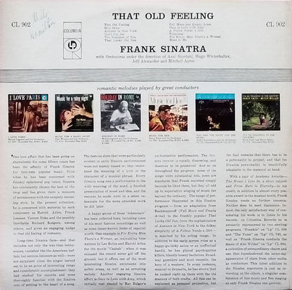 Frank Sinatra : That Old Feeling (LP, Comp, Mono)