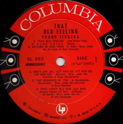 Frank Sinatra : That Old Feeling (LP, Comp, Mono)