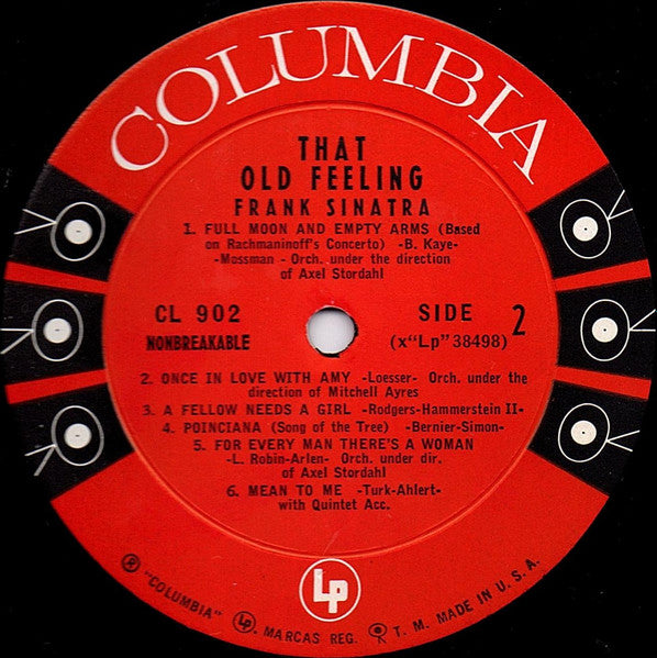 Frank Sinatra : That Old Feeling (LP, Comp, Mono)