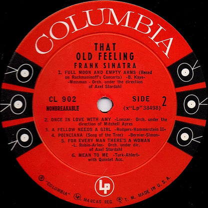 Frank Sinatra : That Old Feeling (LP, Comp, Mono)