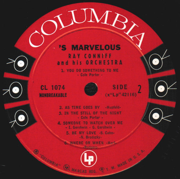 Ray Conniff And His Orchestra* : 'S Marvelous (LP, Album, Mono)