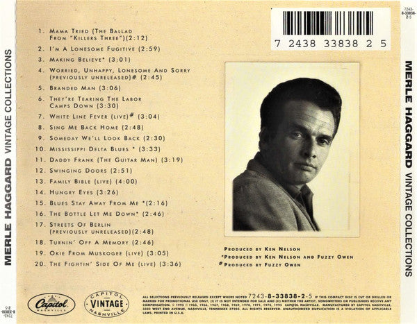 Merle Haggard : Vintage Collections (CD, Comp)