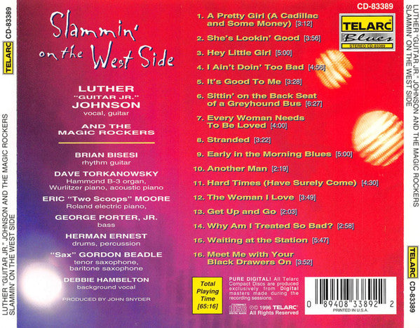 Luther "Guitar Junior" Johnson And The Magic Rockers : Slammin' On The West Side (CD, Album, Promo)