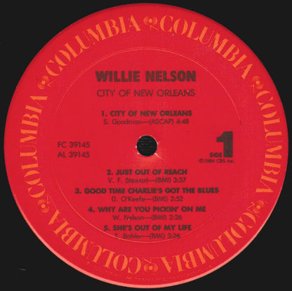 Willie Nelson : City Of New Orleans (LP, Album, Pit)
