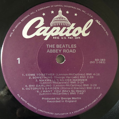 The Beatles : Abbey Road (LP, Album, RE, Win)
