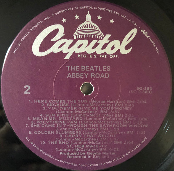 The Beatles : Abbey Road (LP, Album, RE, Win)