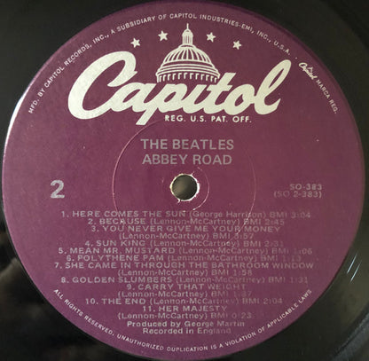 The Beatles : Abbey Road (LP, Album, RE, Win)