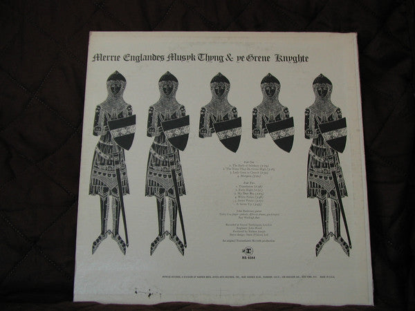 John Renbourn : Sir John Alot Of Merrie Englandes Musyk Thyng & Ye Grene Knyghte (LP, Album, RP, Ter)