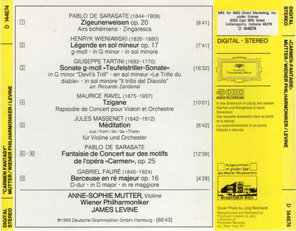 Anne-Sophie Mutter, Wiener Philharmoniker, James Levine (2) : Carmen-Fantasie (CD, Album, Club)