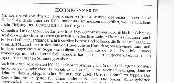 Wolfgang Amadeus Mozart - Joschi Fallout*, Ivo Rogeljic, Camerata Labacensis Dirg./Cond.: Kurt Redel : Horn Konzerte Nr. 1 Und 3 / Oboenkonzert = Horn Concertos No. 1 And 3 / Oboe Concerto (CD, Album)