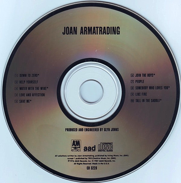 Joan Armatrading : Joan Armatrading (CD, Album, RE, Den)