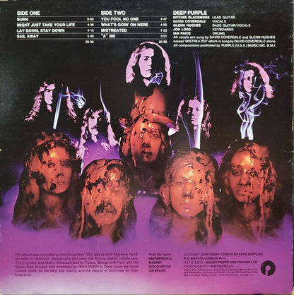Deep Purple : Burn (LP, Album, RCA)