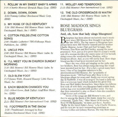 Rose Maddox : Sings Bluegrass (CD, Album, Club)